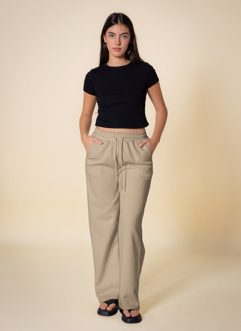 JOGGER-WAIST MIDWEIGHT TROUSERS