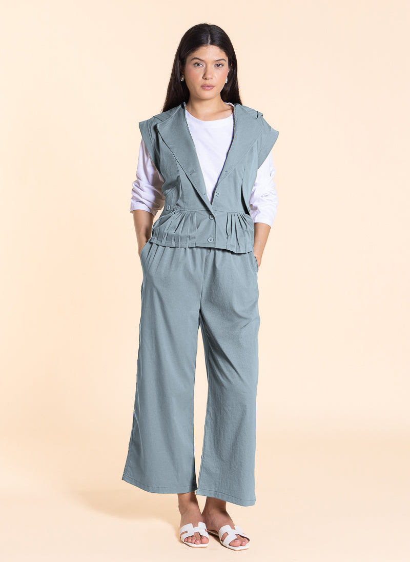 DETAIL HOODED TOP SET