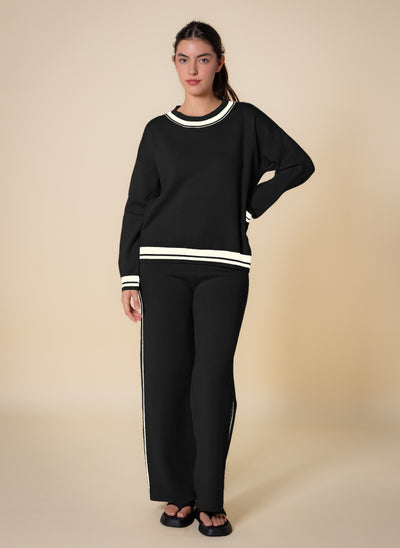 KNITTED SWEATER SET