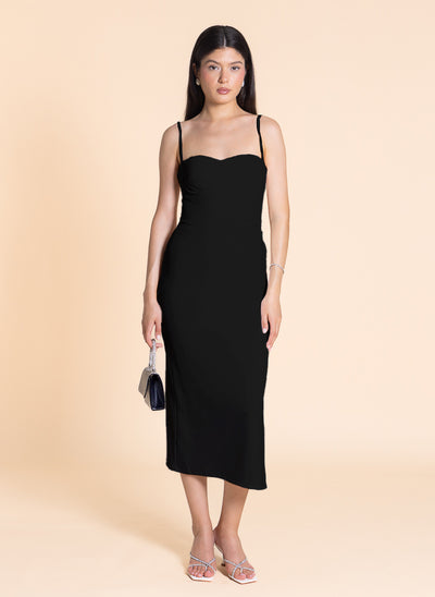 FITTED MIDI DRESS
