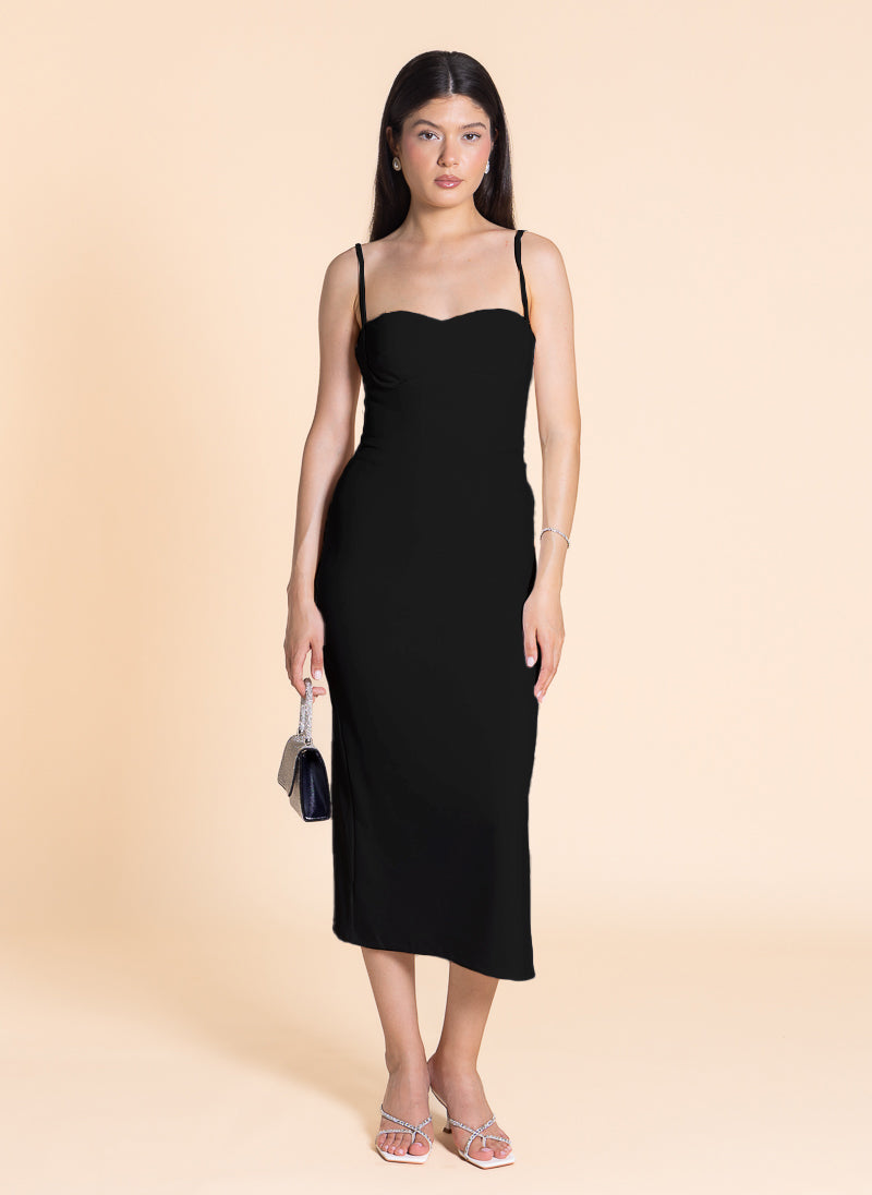 FITTED MIDI DRESS