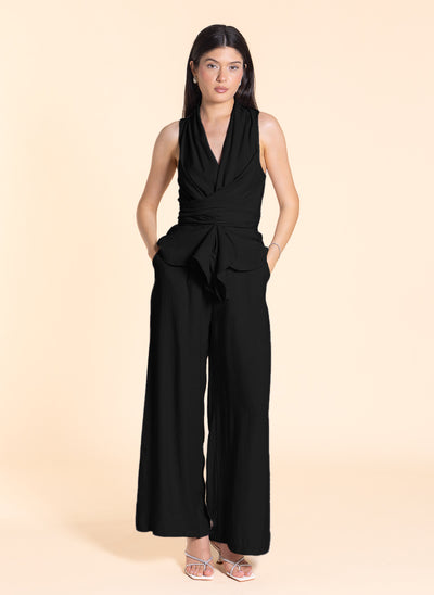 DETAILED WRAP TOP SET