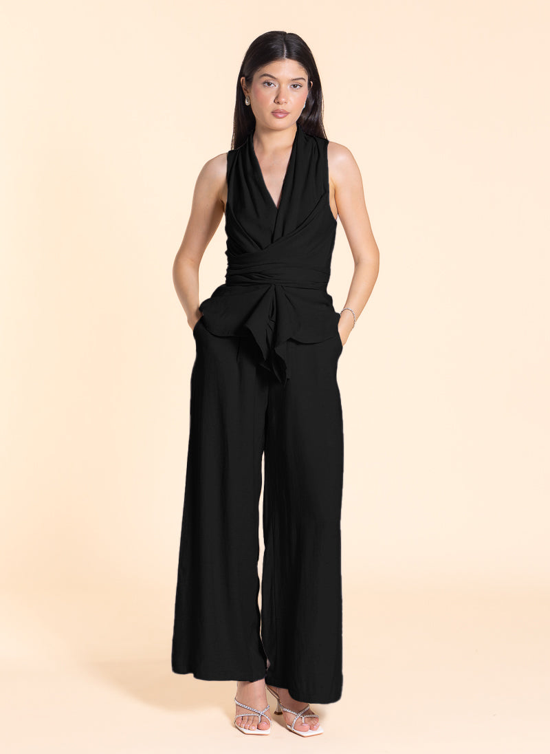 DETAILED WRAP TOP SET