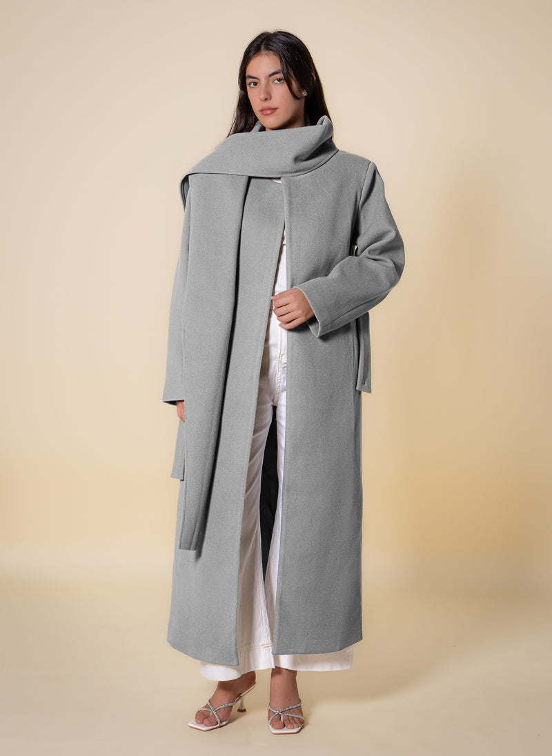 LONG COAT WITH SCAF