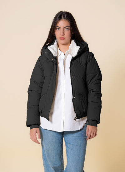 FAUX FUR PUFFER JACKET