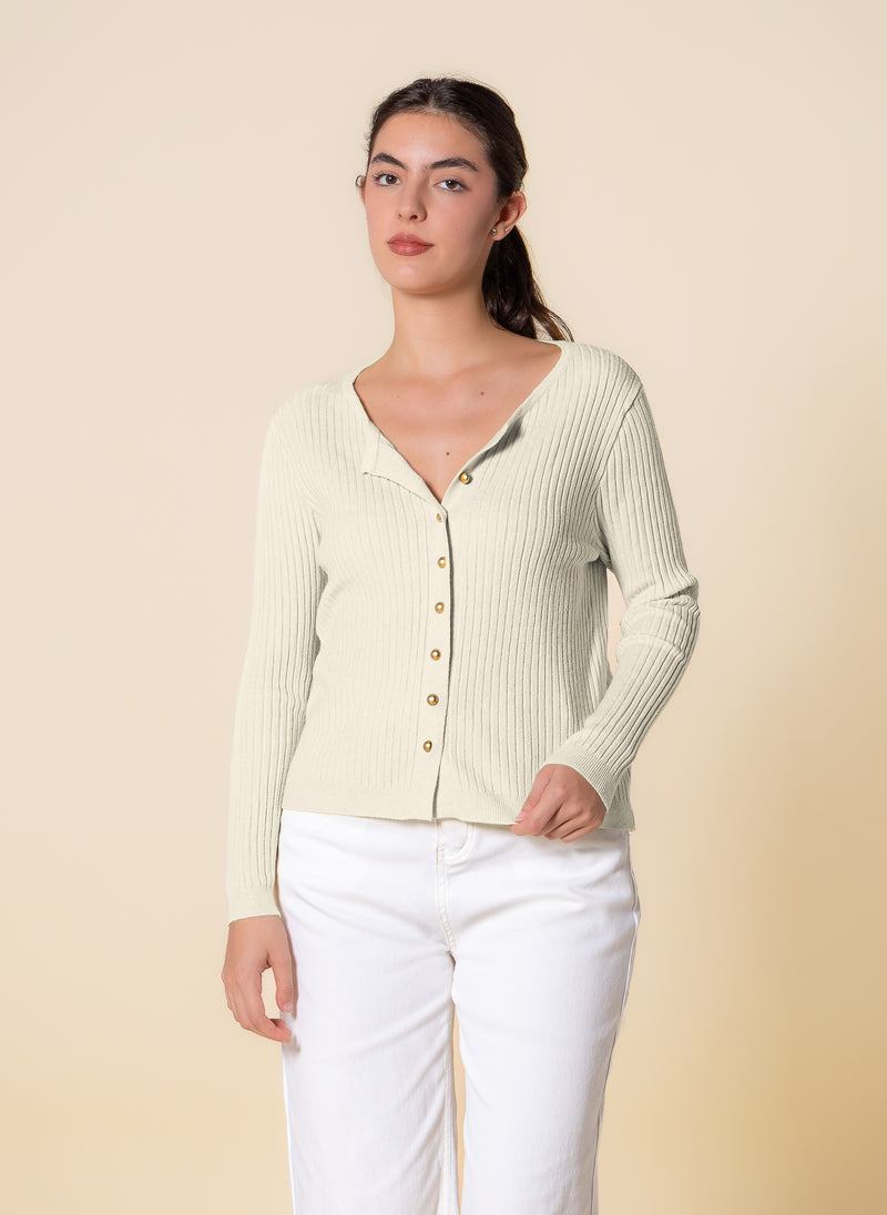 DETAILED KNIT LONG SLEEVE TOP