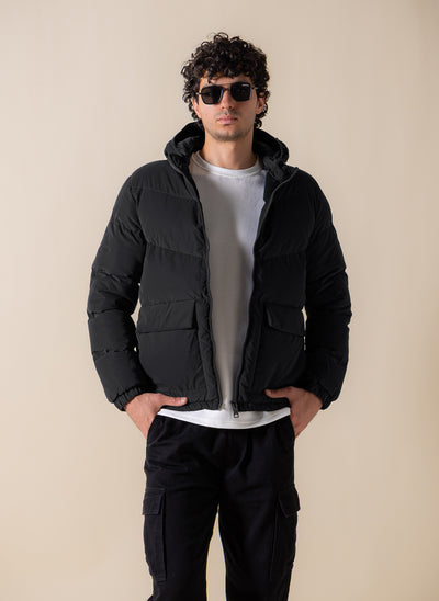 FAUX FUR PUFFER JACKET