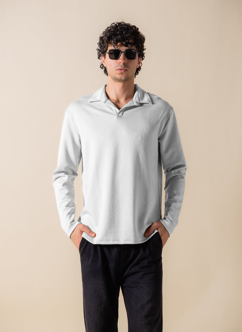 SOFT POLO SWEATSHIRT