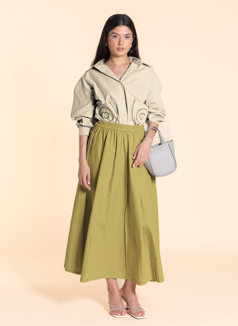 DETAIL EMBROIDERED SKIRT SET