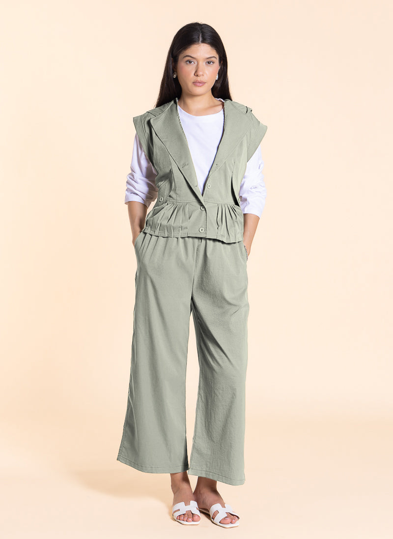 DETAIL HOODED TOP SET