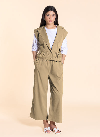 DETAIL HOODED TOP SET