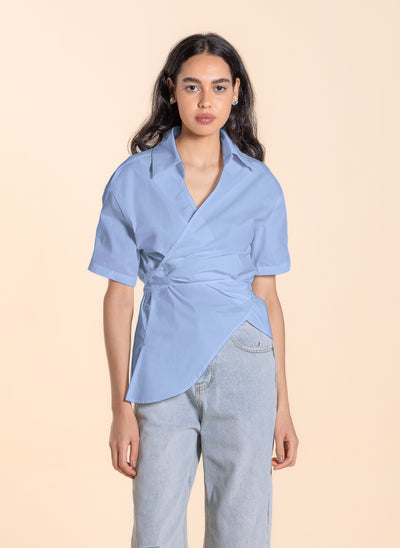 WRAPPED ASYMMETRICAL SHIRT