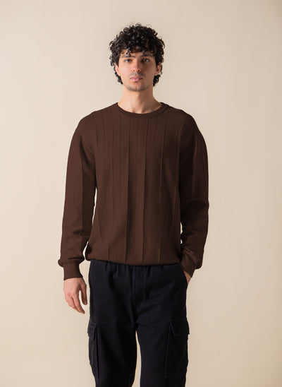 TEXTURED KNIT SWEATER