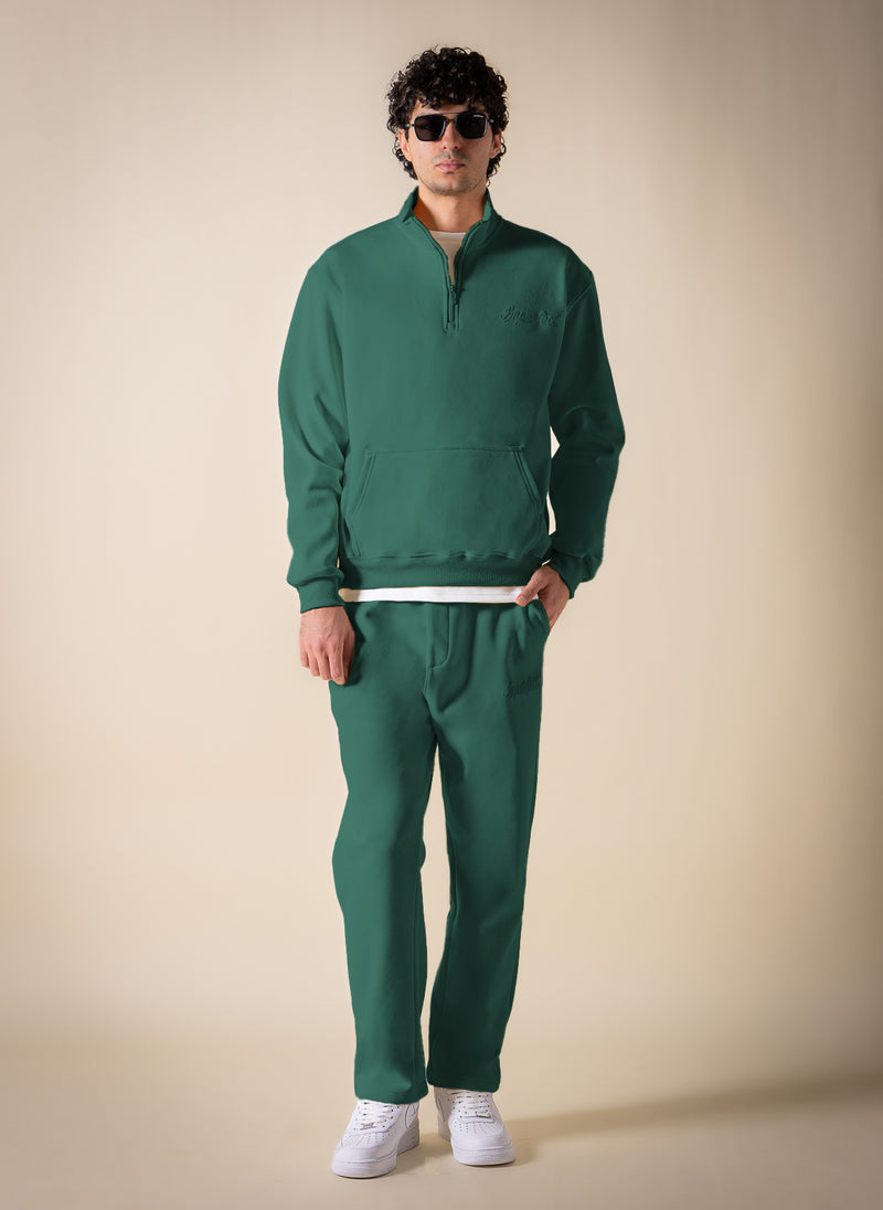 SOFT QUARTER-ZIP SWEATSHIRT SET