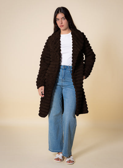SOFT LONG BELTED COAT