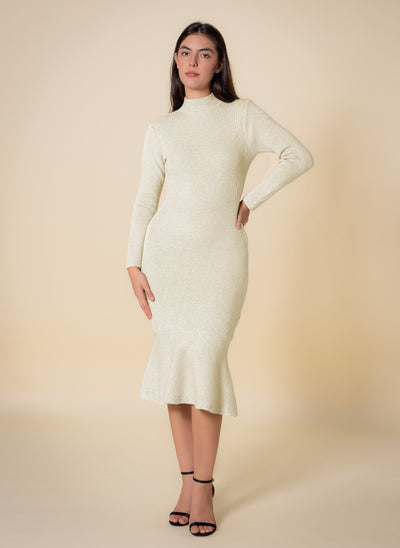KNITTED MIDI DRESS