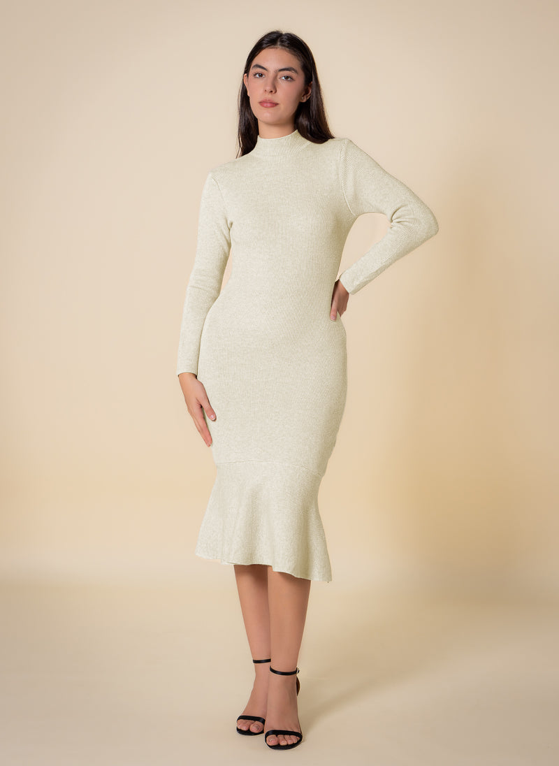 KNITTED MIDI DRESS