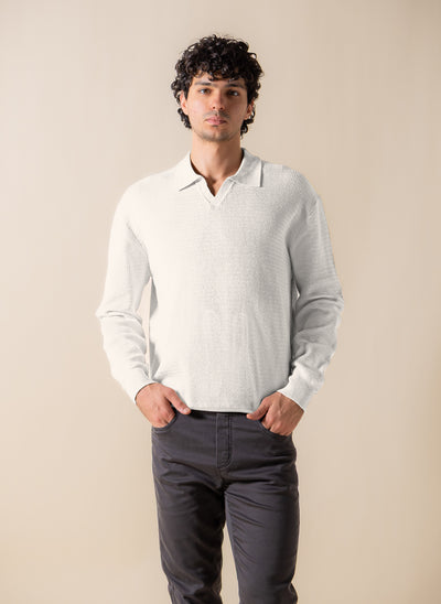 TEXTURED POLO SHIRT