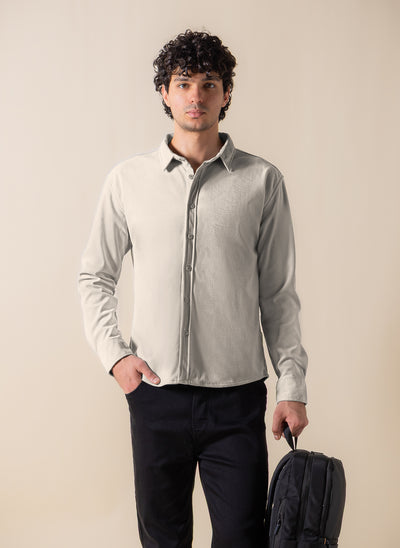 SUEDE TOUCH SLIM SHIRT