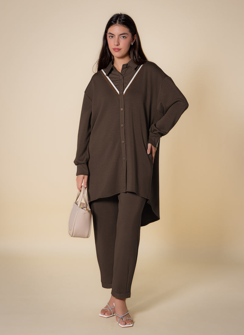 DETAILED SOFT SHIRT SET