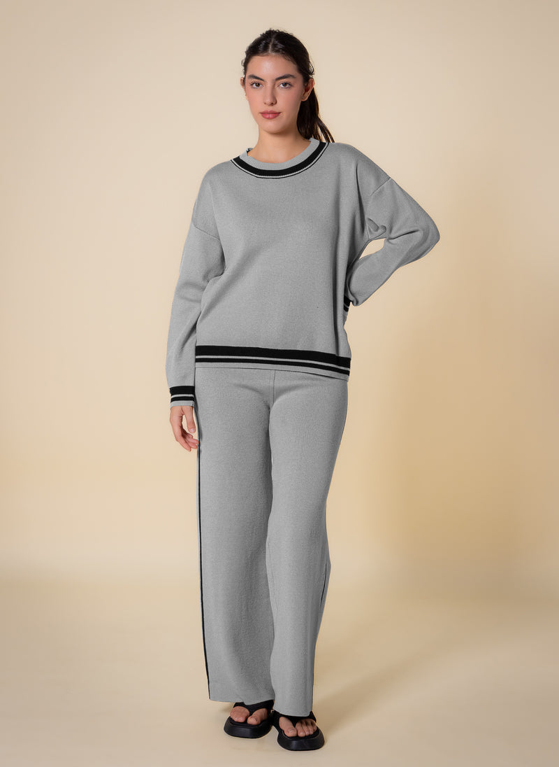 KNITTED SWEATER SET