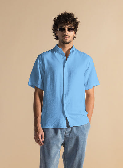 LINEN BLEND COMFORT SHIRT