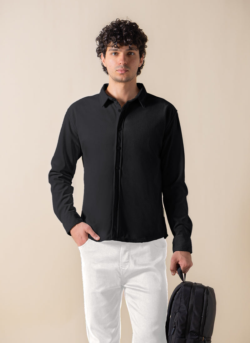 SUEDE TOUCH SLIM SHIRT