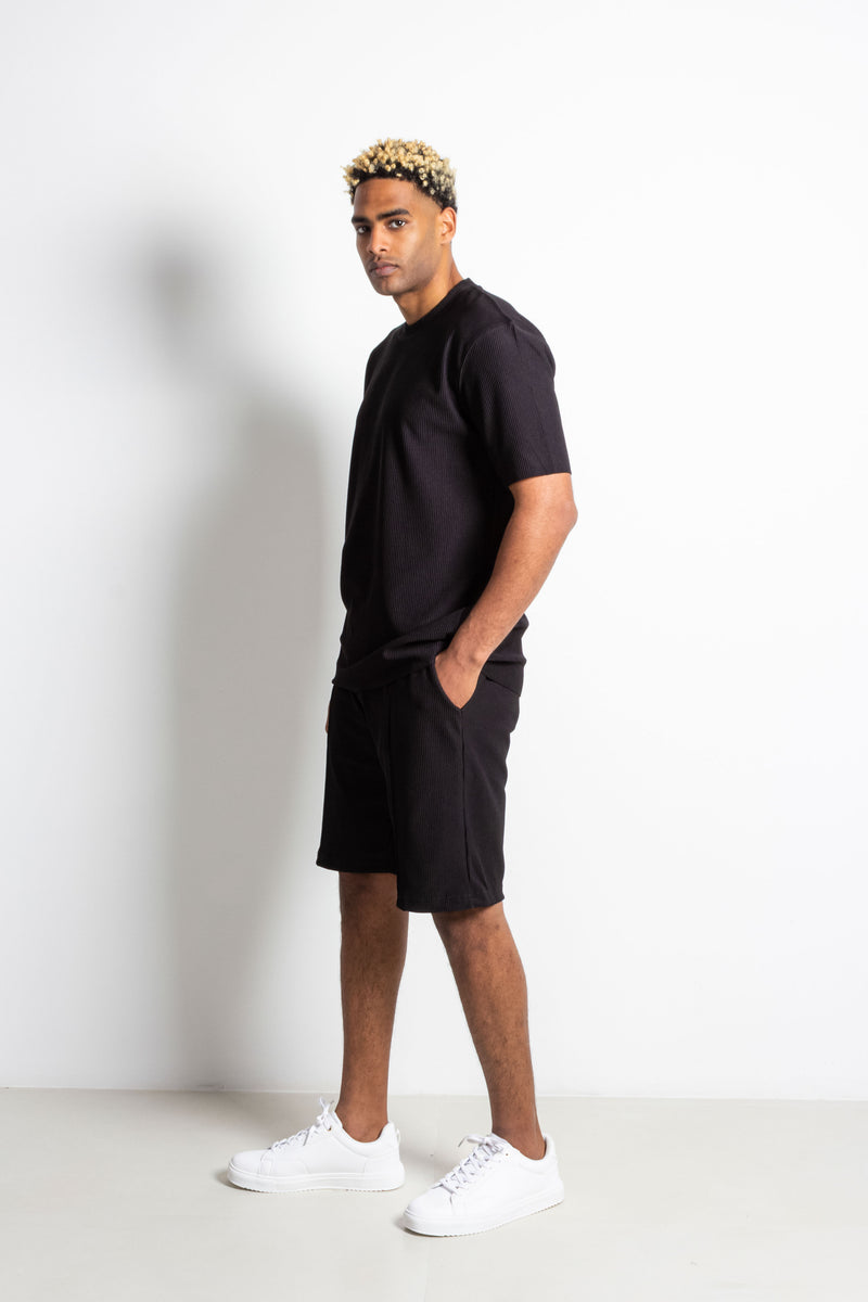 TEXTURED T-SHIRT SET