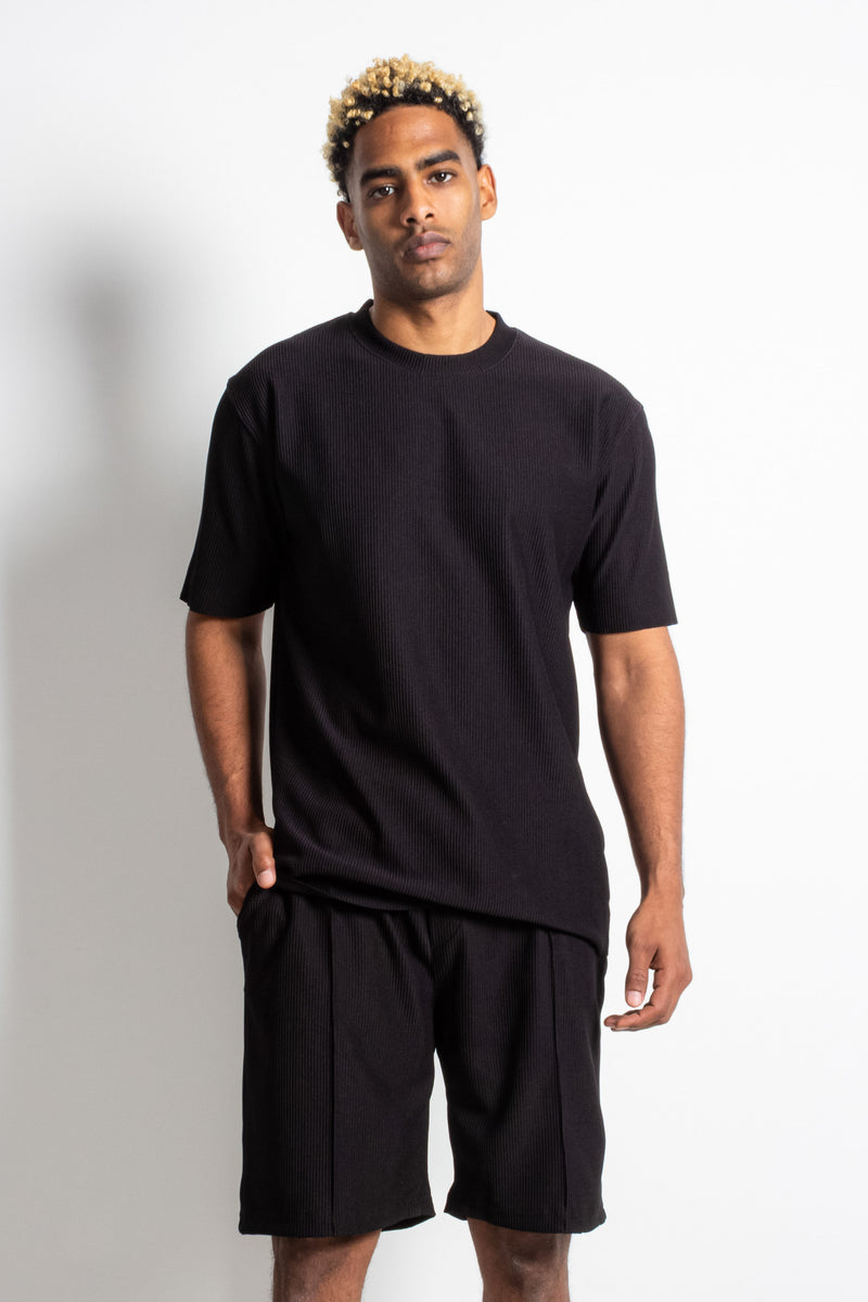 TEXTURED T-SHIRT SET