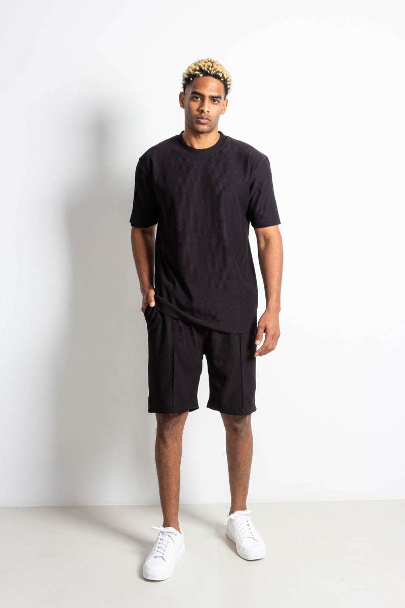 TEXTURED T-SHIRT SET