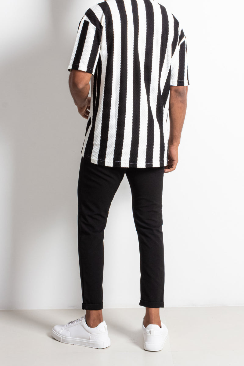 CROPPED BELTED TROUSERS