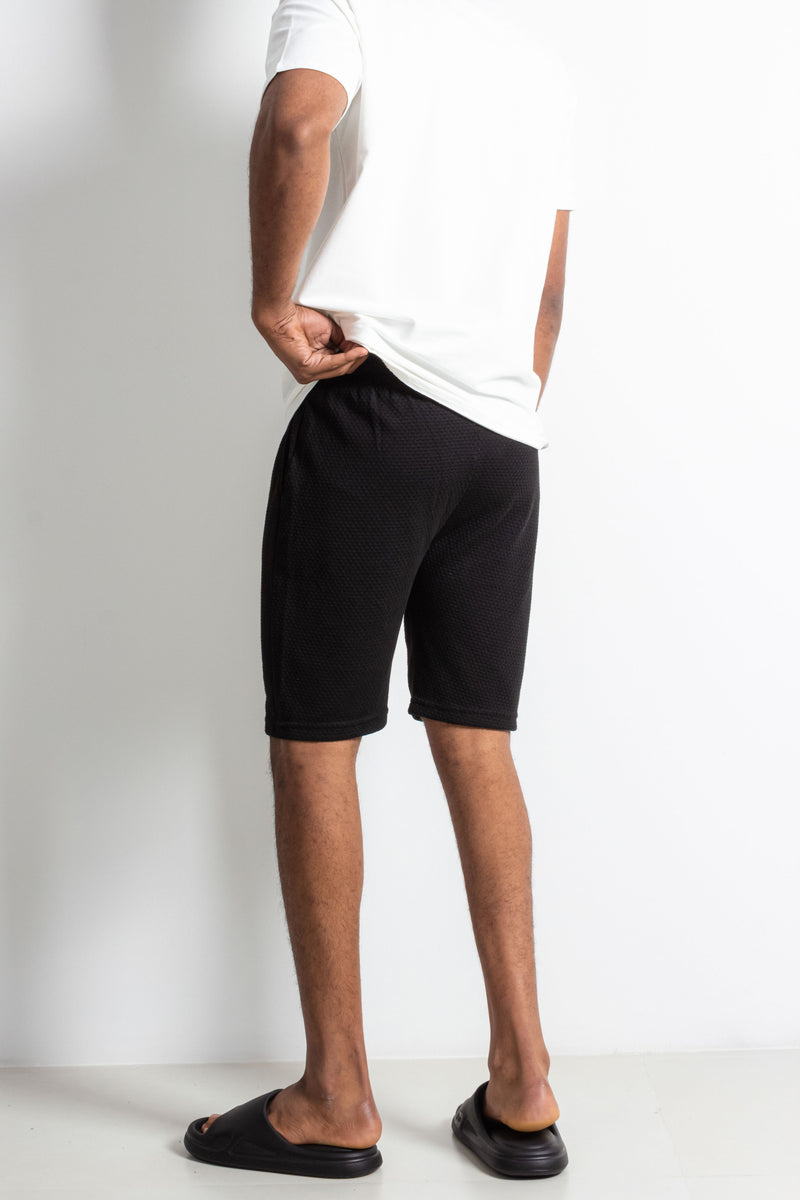 TEXTURED BERMUDA SHORTS
