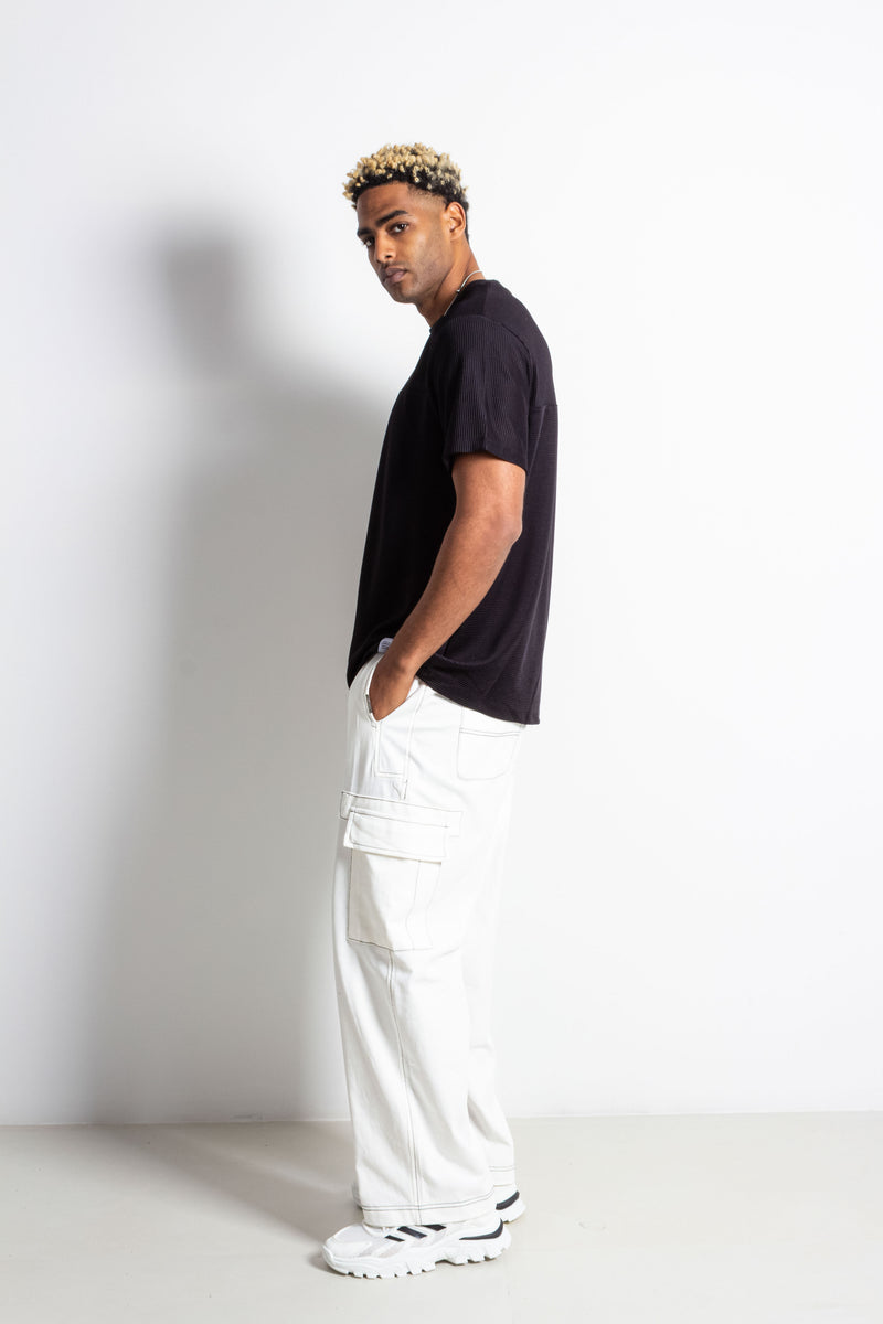 TEXTURED T-SHIRT