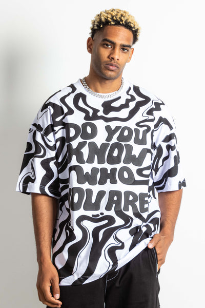 CONTRAST PRINTED T-SHIRT