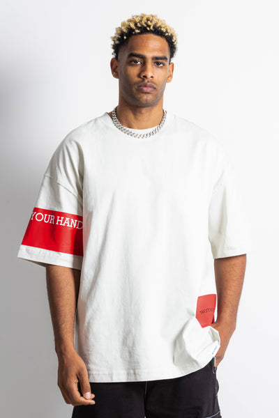 CONTRAST PRINTED T-SHIRT