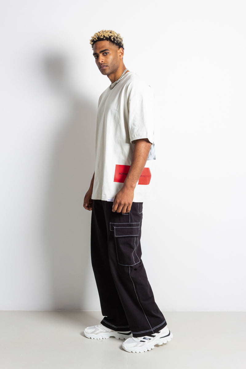 CONTRAST PRINTED T-SHIRT