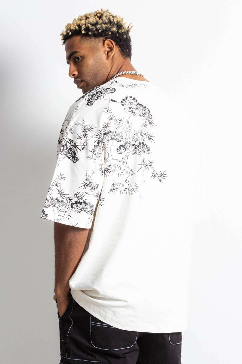 TEXTURED PRINT T-SHIRT