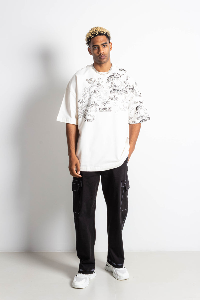 TEXTURED PRINT T-SHIRT