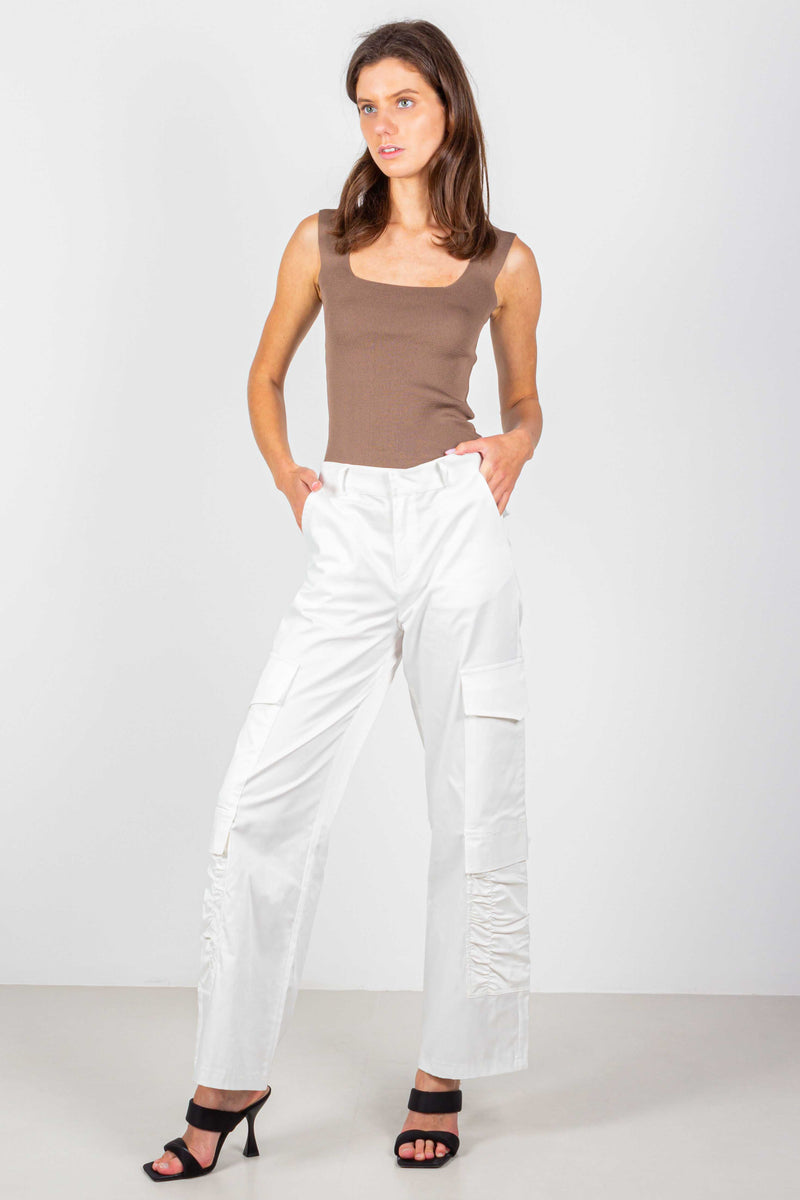 LADIES SWEAT TOP CUT