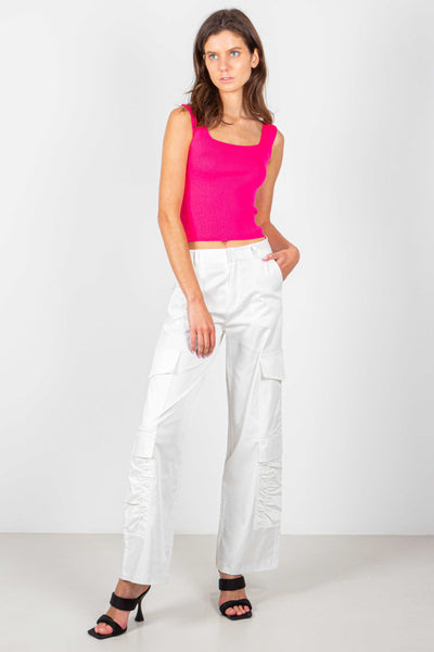 LADIES SWEAT TOP CUT