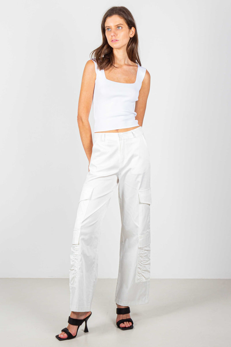 LADIES SWEAT TOP CUT