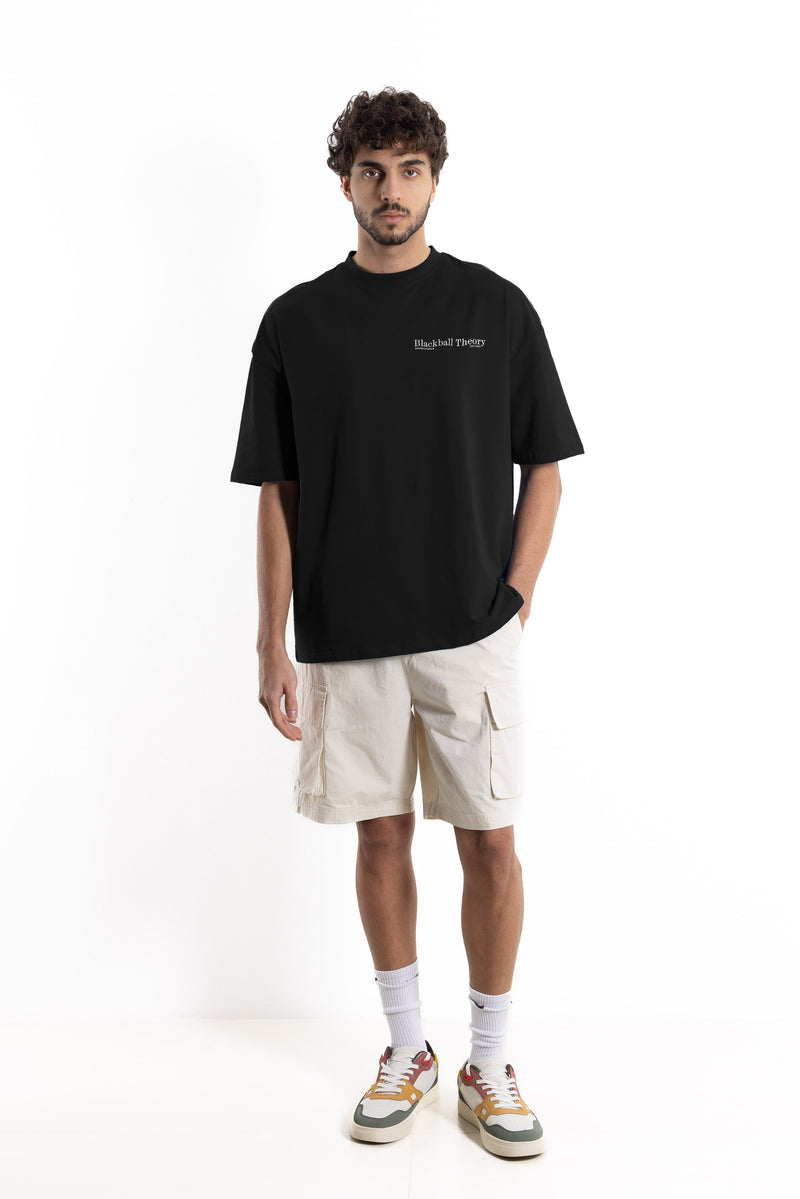 MIDWEIGHT COTTON BLEND PRINTED T-SHIRT