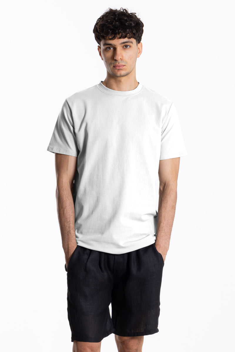 COTTON BLEND SLIM T-SHIRT