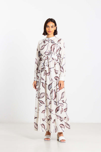 FLORAL PRINTED MIDI DRESS