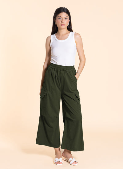 JOGGER WAIST CARGO TROUSERS