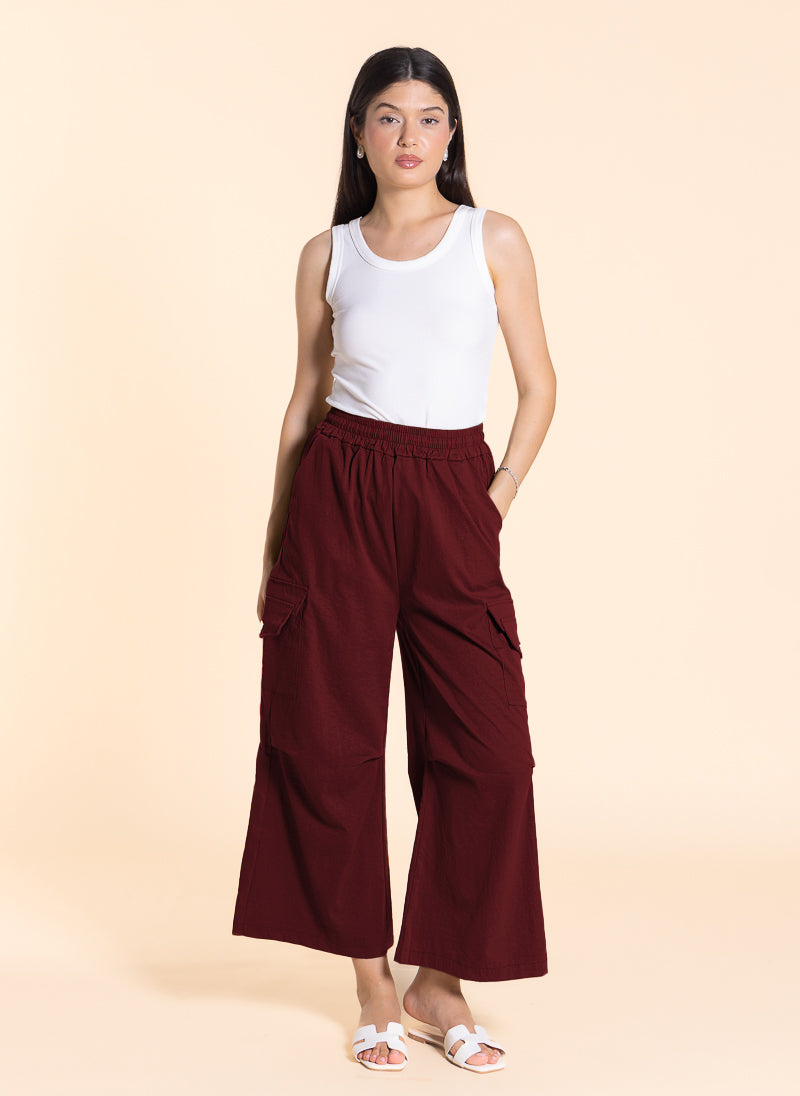 JOGGER WAIST CARGO TROUSERS