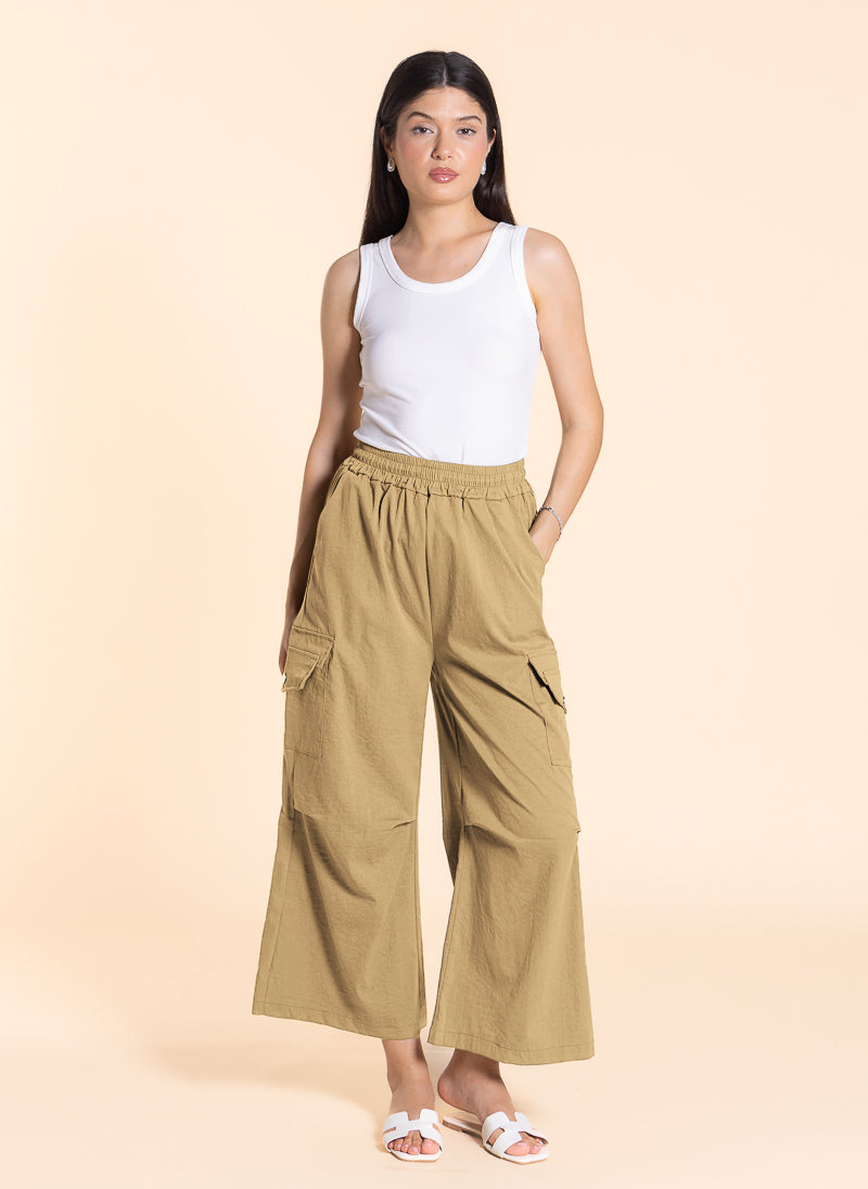 JOGGER WAIST CARGO TROUSERS