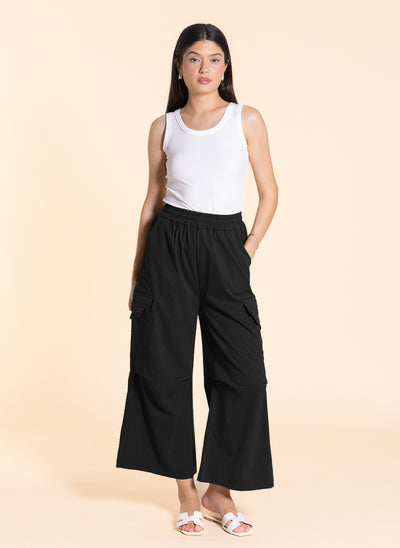 JOGGER WAIST CARGO TROUSERS