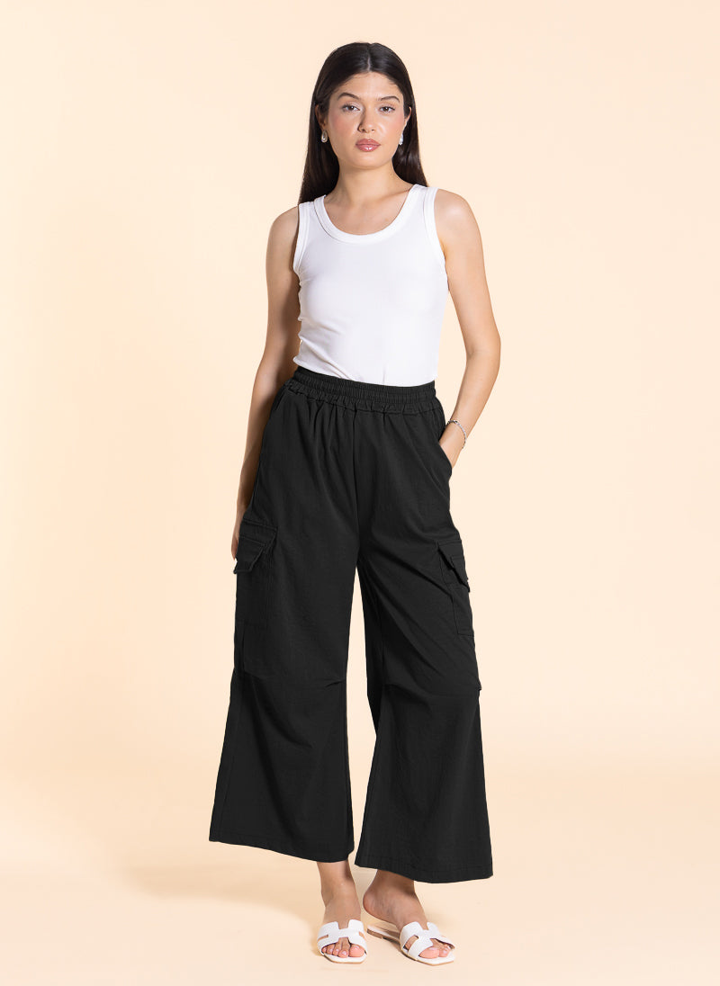 JOGGER WAIST CARGO TROUSERS