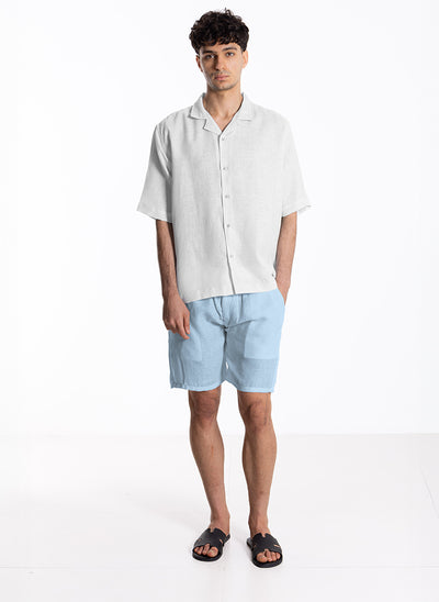 LINEN BLEND SHORTS